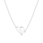Alphabet Silver Necklace h SPE-5574